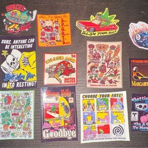 Skate snowboard stickers pack (12 stickers)